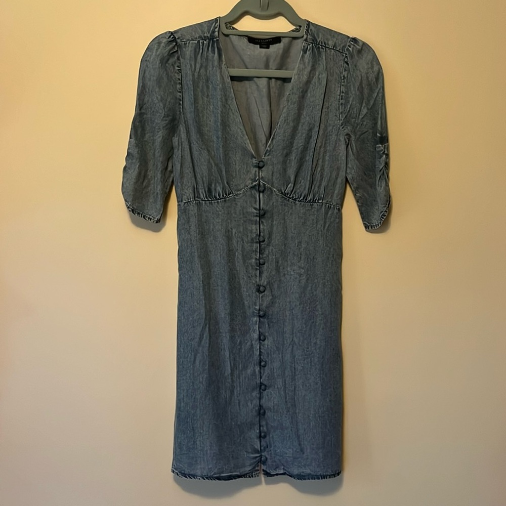 ALLSAINTS Soft Chambray-styled Dress - SZ S